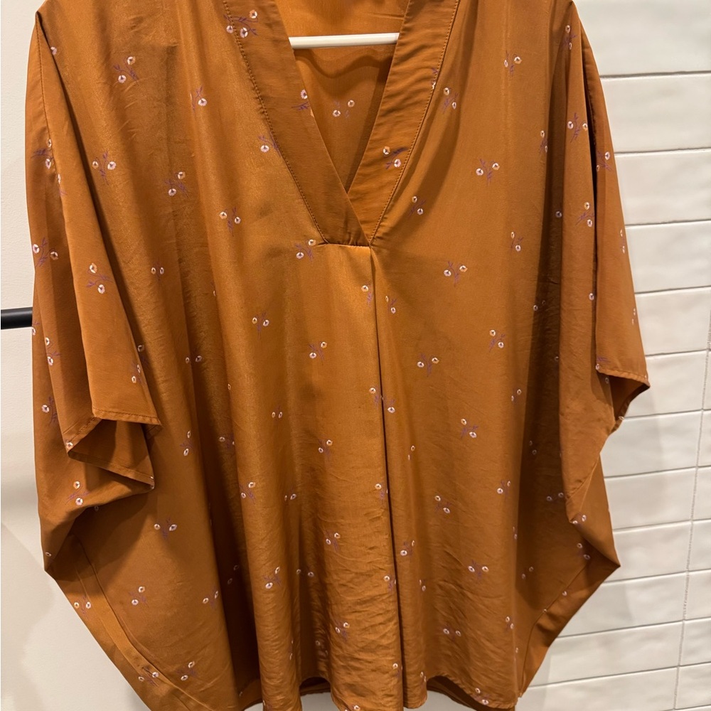 HATCH maternity top - Rust / brown, one size